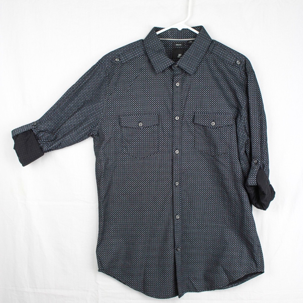 L/S JF Checkered Button-down Shirt